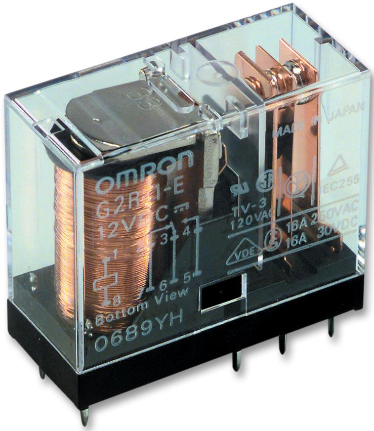 OMRON ELECTRONIC COMPONENTS G2R-24  DC5 General Purpose Relay, G2R Series, Power, Non Latching, DPDT, 5 VDC, 5 A