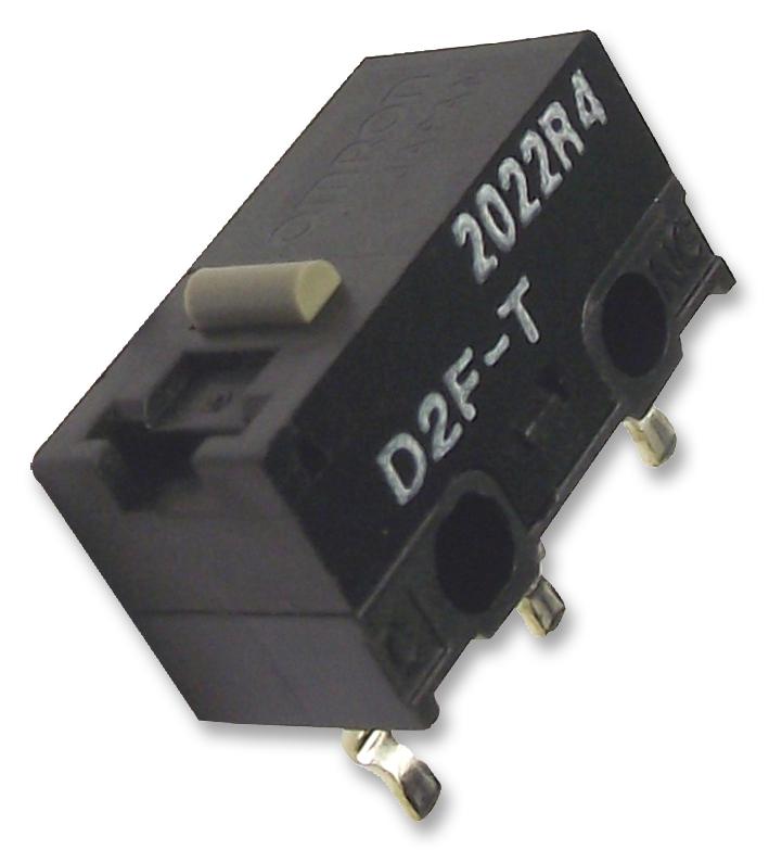 OMRON ELECTRONIC COMPONENTS D2FT Microswitch, Miniature, Plunger, SPDT, Solder, 3 A, 30 VDC D2F-T, D2FN9200B