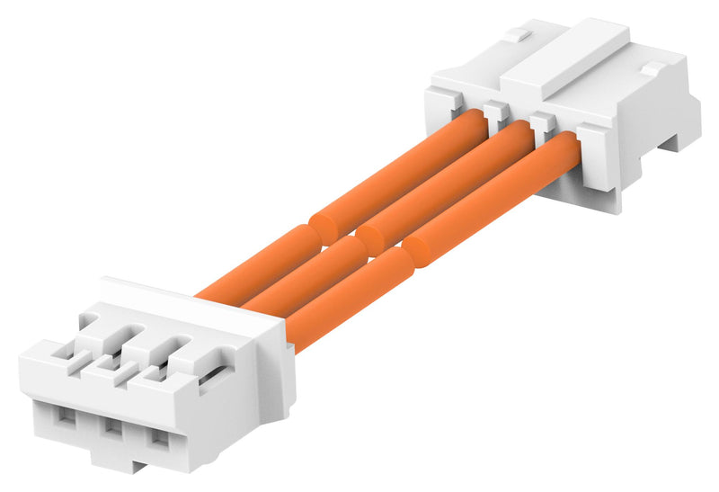 TE CONNECTIVITY 2405418-3 Cable Assembly, CN1 Connector to CN2 Connector, 3 Ways, 2 mm, 1 Row, 300 mm, 11.8 "