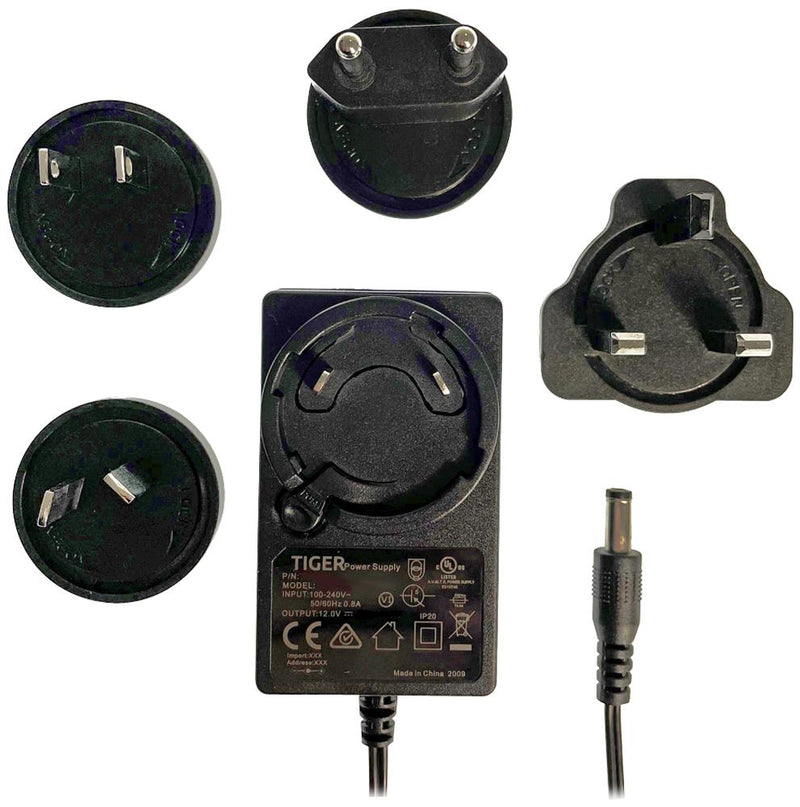 TIGER POWER SUPPLIES TP1126 POWER SUPPLY, AC-DC, 1O-P, 2A, 12V