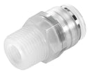 FESTO NPQP-D-R14-Q10-FD-P10 Pneumatic Fitting, Push-In Fitting, R1/4, 10 bar, 10 mm, PP (Polypropylene), NPQP 133047