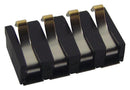 KYOCERA AVX 9155002401006 Battery Connector, 9155 Series, Removable, 125V AC, 4mm Pitch, 2 Contacts, Gold Plated, Half Spring