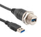 L-COM U3A00021-1M USB Cable, Type A Plug to Type A Receptacle, 1 m, 3.3 ft, USB 3.0, Black