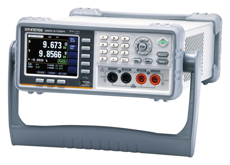 GW INSTEK 01BM310H00GS Battery Tester, RS-232C/USB/Host & Handler, 1kV, 107 mm, 264 mm, 309 mm, GBM-3000 Series
