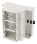 HAMMOND 1597DIN5MH53 Plastic Enclosure, DIN Rail, Polyphenylene Oxide (PPO), 90 mm, 88 mm, 58 mm