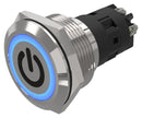 EAO 82-6152.2124.B002 Vandal Resistant Switch, Standby, 82 Series, 22 mm, SPDT, Maintained, Round Flat Flush, Natural