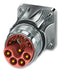 PHOENIX CONTACT 1621570 Circular Connector, Circular Industrial, M23 Hybrid Series, Flange Mount Receptacle, 13 Contacts