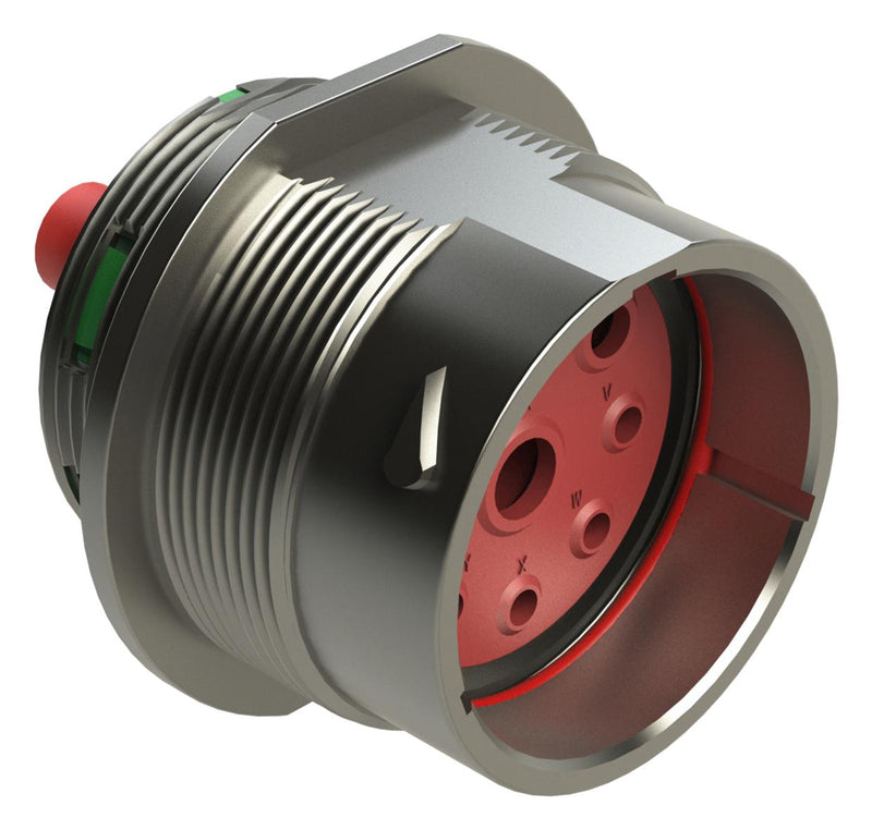 AMPHENOL SINE/TUCHEL AHDM04-24-09PN CIRCULAR CONNECTOR, RCPT, 24-09, CRIMP