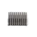 MULTICOMP PRO MP012265 Hex Bit, 10 Pieces of Hex Driver Bits, H3, 50mm, S2