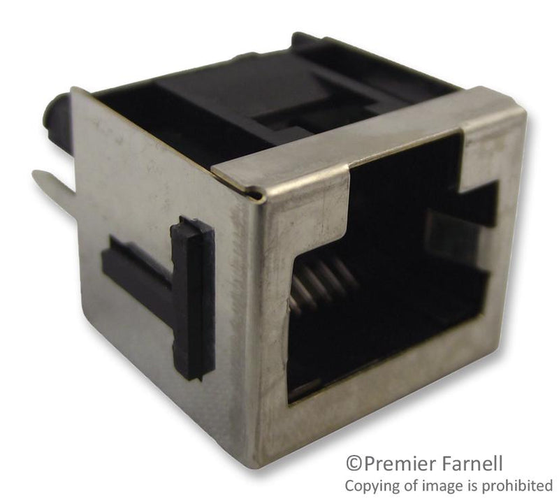 AMP - TE CONNECTIVITY 100616-2 Modular Connector, RJ45 Jack, 1 x 1 (Port), 8P8C, Cat3, Through Hole Mount