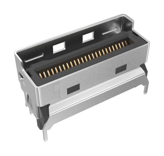 AMPHENOL COMMUNICATIONS SOLUTIONS G98V15322HR Card Edge Connector, Dual Side, 1.57 mm, 50 Contacts, Surface Mount, Straight