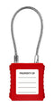 MULTICOMP PRO MP014042 Safety Padlock, Steel/Stainless Steel Shackle, 3.2mm Dia, Nylon (Polyamide) Lock, -30 &deg;C to 120&deg;C
