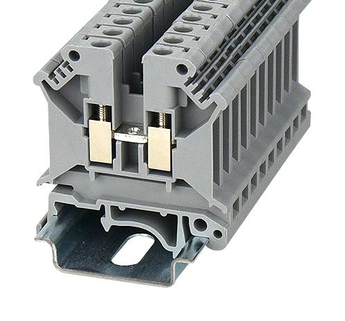 MULTICOMP PRO MP012871 DIN Rail Mount Terminal Block, 2 Ways, 24 AWG, 10 AWG, 4 mm&sup2;, Screw, 32 A