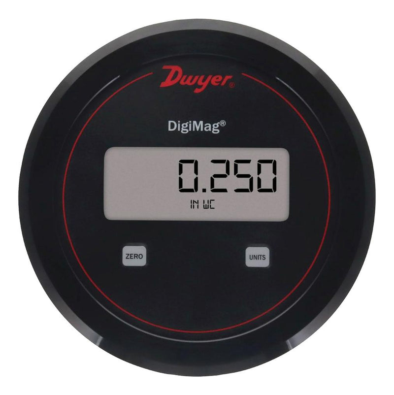 DWYER DM-053 Pressure Transmitter, 0 to 0.24Inch-H2O, Analogue, Differential, 4mA to 20mA, Screw