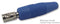 HIRSCHMANN TEST AND MEASUREMENT 930046102. Banana Test Connector, 4mm, Plug, Cable Mount, 16 A, 60 V, Nickel Plated Contacts, Blue