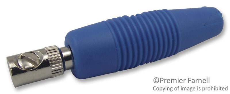 HIRSCHMANN TEST AND MEASUREMENT 930046102. Banana Test Connector, 4mm, Plug, Cable Mount, 16 A, 60 V, Nickel Plated Contacts, Blue