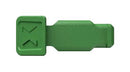 KNIPEX 00 61 10 CG Colour Code Clip, 21 mm X 9 mm X 8 mm, Green, 10 Pieces