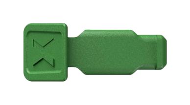 KNIPEX 00 61 10 CG Colour Code Clip, 21 mm X 9 mm X 8 mm, Green, 10 Pieces