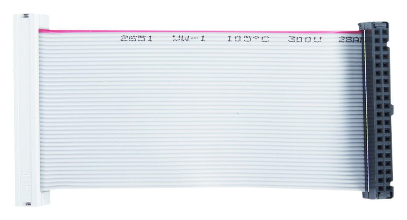 EDATEC ED-PI400EXT-G Ribbon Cable, 40Pin GPIO Extender, Grey, 100MM, Raspberry Pi 400 Board