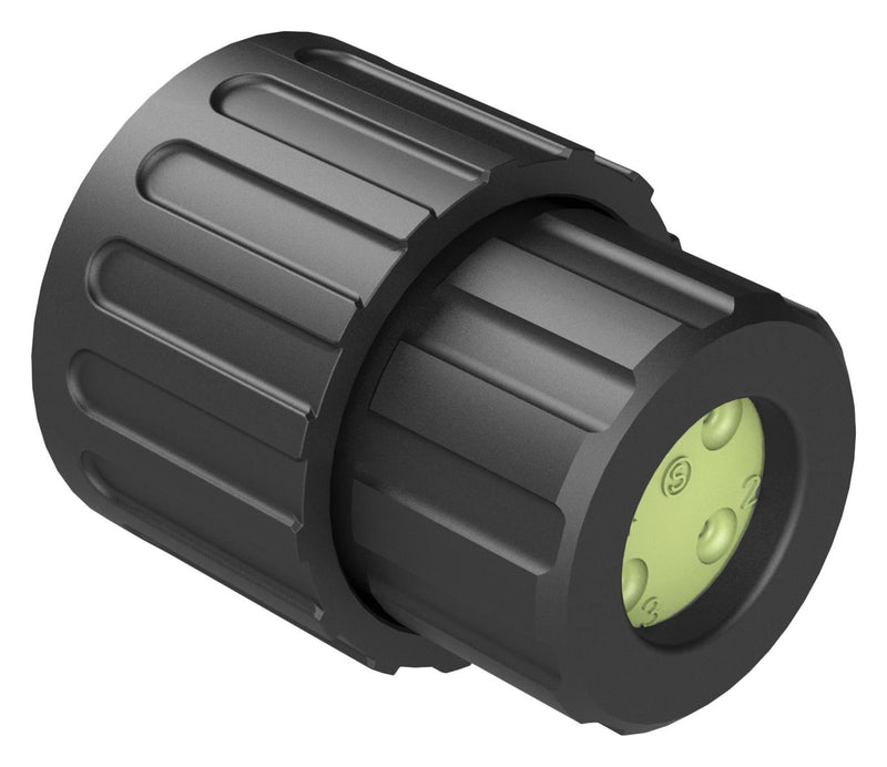 AMPHENOL SINE/TUCHEL RTS6BS12N4SHEC03R CIRCULAR CONNECTOR, PLUG, 4POS, CRIMP