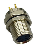 NORCOMP 856-004-213R004 SENSOR CONN, M8, 4POS, RCPT, PANEL