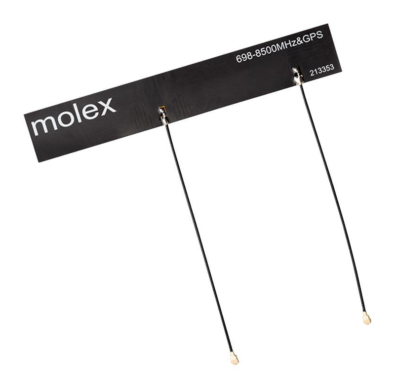 MOLEX 213353-0200 Antenna, Combo, 5.9GHz to 8.5GHz, Linear, Adhesive