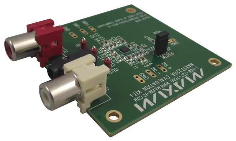 ANALOG DEVICES MAX97220AEVKIT+ Evaluation Board, MAX97220A Differential Input DirectDrive&reg; Line Driver/Headphone Amplifier