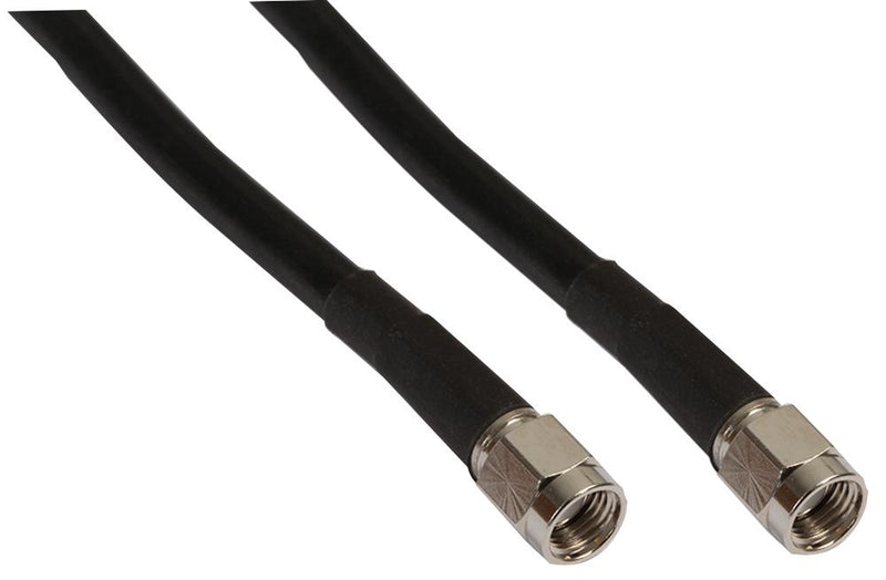SIRETTA ASMA1500C058L13 RF / Coaxial Cable Assembly, SMA RP Plug to SMA Plug, LLC200A, 50 ohm, 49.2 ft, 15 m, Black