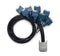NI / EMERSON 197546-01 Test Cable Assembly, Serial Cable, 68 Pos VHDCI Connector to Eight 9 Pos D-SUB, RS 485, 1 m