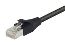 L-COM TRD695SCR-BLK-20 Ethernet Cable, Cat6, RJ45 Plug to RJ45 Plug, Black, 6.1 m, 20 ft