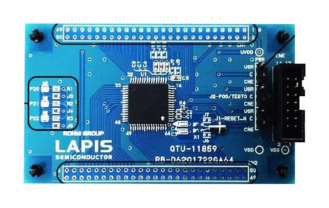 ROHM RB-D62Q1722GA64 Reference Board Kit, ML62Q1722, 16Bit, nX-U16/100, General Purpose Microcontroller