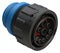 AMPHENOL SINE/TUCHEL AHDP06-24-91SR-STA 9 POSITION PLUG, SOCKET, ISOBUS, SHELL SIZE 24,  REDUCED DIAMETER SEAL (BLUE), SMALL THREAD ADAPTER 86AK2847