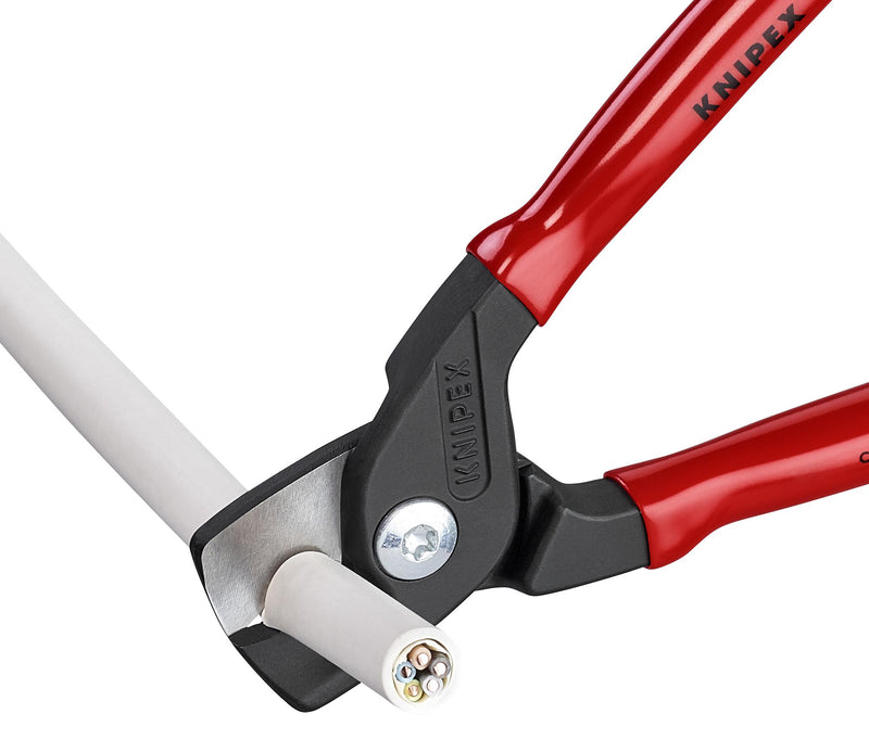 KNIPEX 95 11 160 Cable Cutter, Shear Edge, 15mm Capacity, 165mm Length, 5 x 4mm2 Solid Copper and Aluminium Cables GTIN UPC EAN: 4003773085904