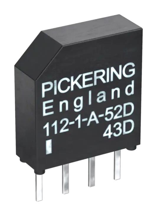 PICKERING 112-1-A-5/2 Reed Relay, SPST-NO, 5 VDC, 112 Series, Through Hole, 500 ohm, 500 mA