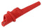 CAL TEST ELECTRONICS CT4433-2 Alligator Clip, 10A, 8.5 mm Jaws Open, Red, CT4433 Series