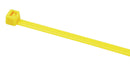 HELLERMANNTYTON T120R.NY3P Cable Tie, Inside Serrated, Nylon 6.6 (Polyamide 6.6), Yellow, 387 mm, 7.6 mm, 100 mm, 535 N