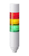 PATLITE (U.S.A.) LR6-302W5BW-RYG SIGNAL TOWER, AMBER/GREEN/RED, 24VDC