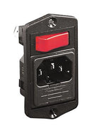 Bulgin Limited BVA01/Z0000/69 BVA01/Z0000/69 Un-Filtered IEC Power Entry Module C14 General Purpose 10 A 250 VAC 1-Pole Switch