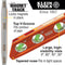 KLEIN TOOLS 935AB4V Spirit Level, Aluminium, 4 Vial, 159 mm OAL, ACCU-BEND Series