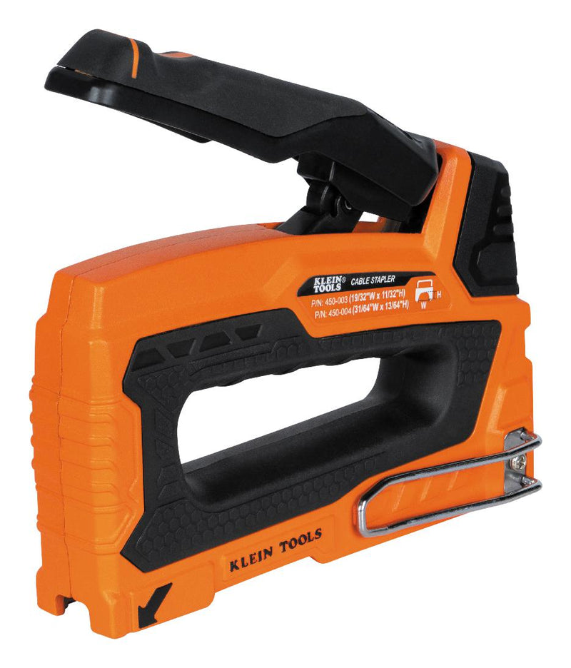 KLEIN TOOLS 45001 Cable Stapler, Cast Aluminium, 18.1 cm x 4.9 cm x 17.6 cm, Securing Romex and Data Cables
