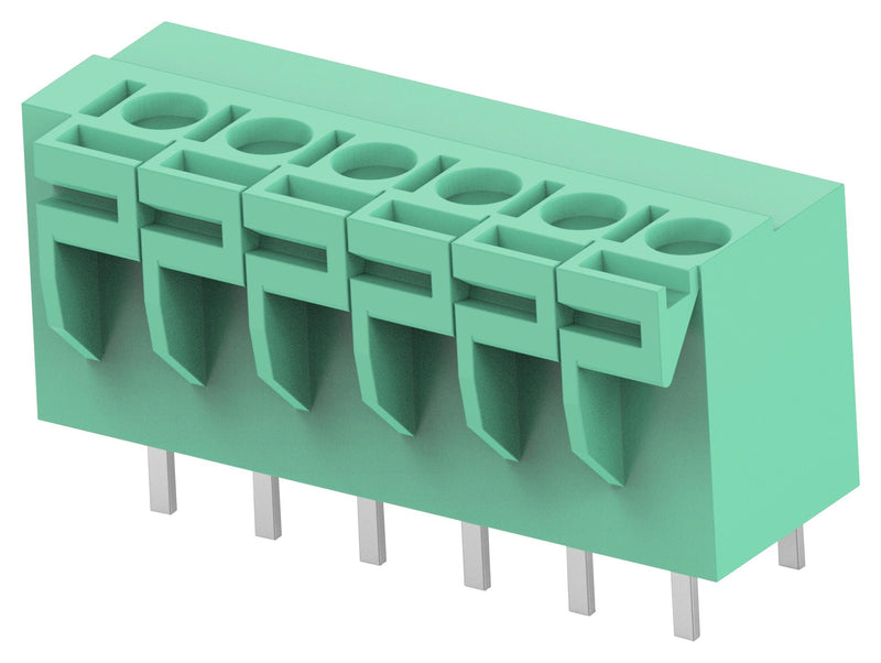 BUCHANAN - TE CONNECTIVITY 1776260-6 Wire-To-Board Terminal Block, 5.08 mm, 6 Ways, 22 AWG, 14 AWG, 2 mm&sup2;, Screw