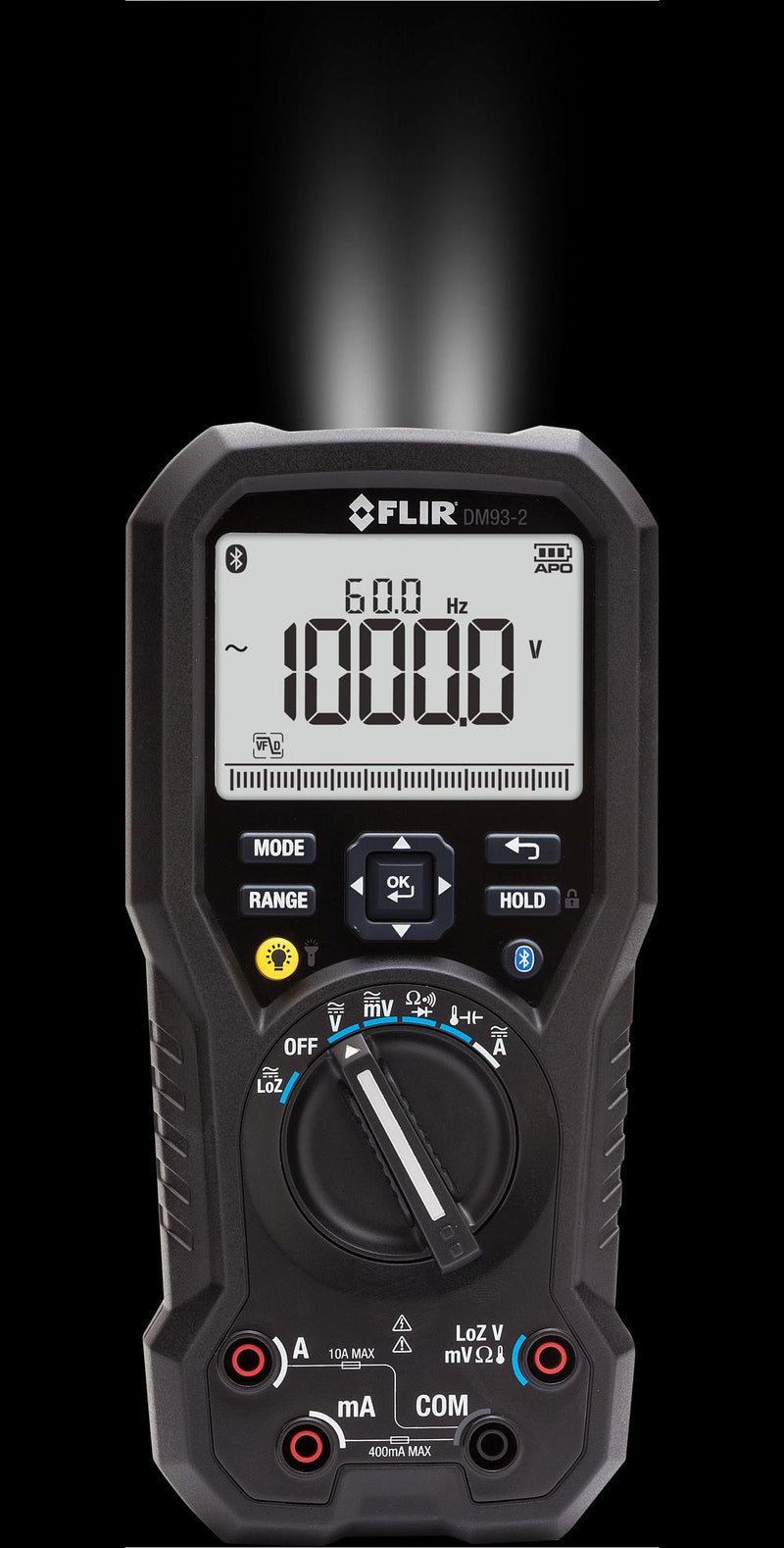 FLIR FLIR DM93-2 DMM, HANDHELD, 40MOHM, 1KV, 40000 COUNT