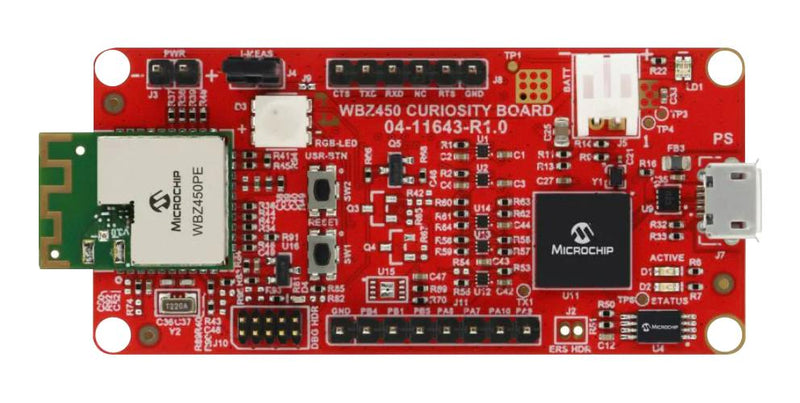 MICROCHIP EV22L65A Development Kit, Curiosity, PIC32CX1012BZ24032, 32bit, ARM Cortex-M4F, PIC32