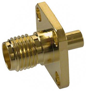 AMPHENOL RF 132121 RF/COAXIAL, SMA JACK, STRAIGHT, 50 OHM,