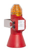 R. STAHL 319415 Audible & Visual Alarm, Amber, Blinking/Continuous/Flashing/Rotating, 4 Tone, 120 dBA, IP66, 27.2VDC
