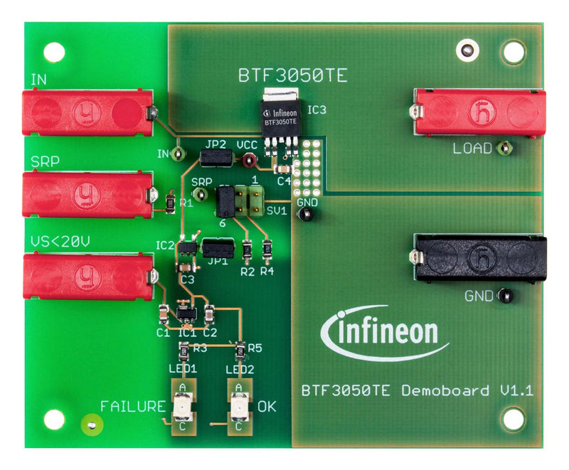 INFINEON DEMOBOARDBTF3050TETOBO1 Demonstration Board, BTF3050TE, Low Side Power Switch, Power Management - Load Switch SP001372054