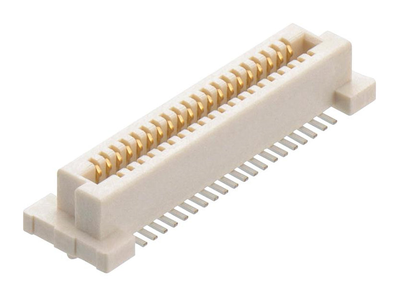 HARWIN M58-2800442R Mezzanine Connector, Receptacle, 0.8 mm, 2 Rows, 40 Contacts, Surface Mount, Phosphor Bronze