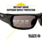 KLEIN TOOLS 60164 Sunglasses, Protective / Safety, Anti-Fog, Black/Orange