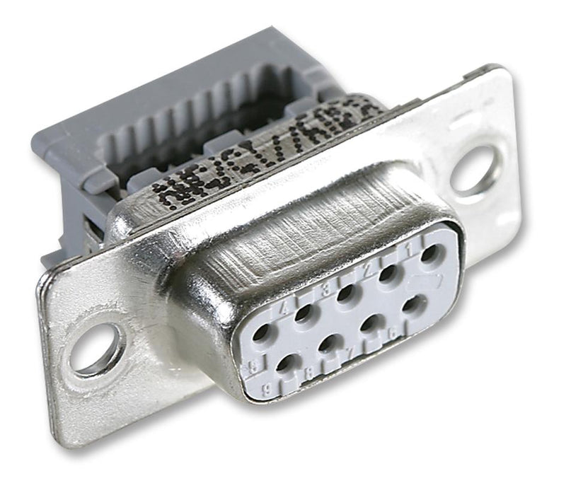 3M 8309-6009 D Sub Connector, DB9, Standard, Receptacle, 8300, 9 Contacts, DE, IDC / IDT