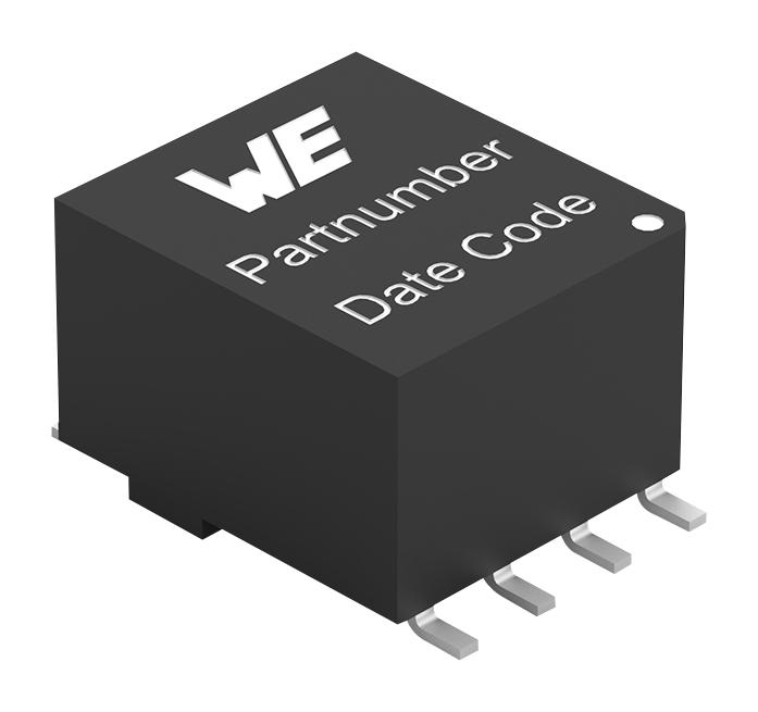 WURTH ELEKTRONIK 750510505 Pulse Transformer, 1:1, 870 &micro;H, 0.125 ohm, 4 kV